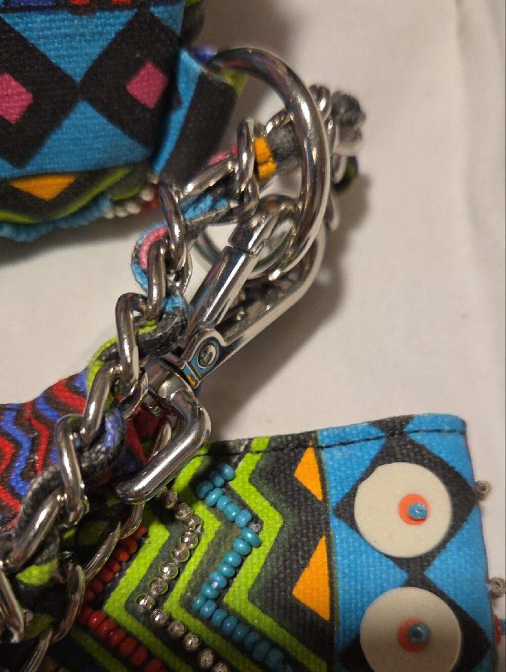 Steve Madden Colorful Embellished Women’s Crossbody Belt Bag - Blue & Green - Picture 8 of 8